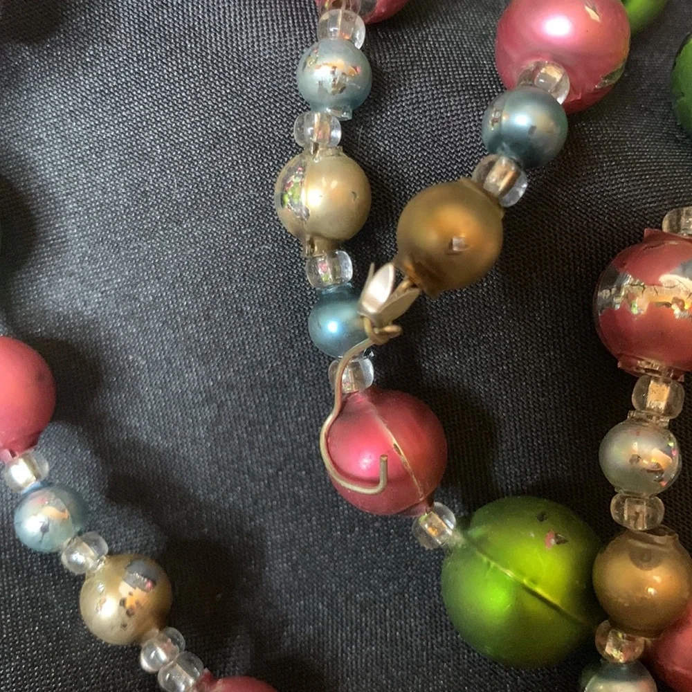 Contia Ltd hand painted mercury glass Christmas garland